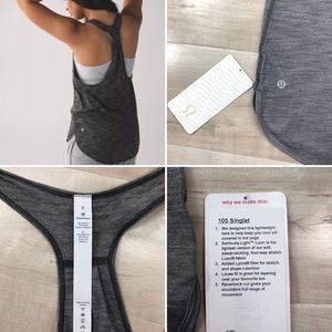 Lululemon Tank Top Sleeveless Racerback Heathered